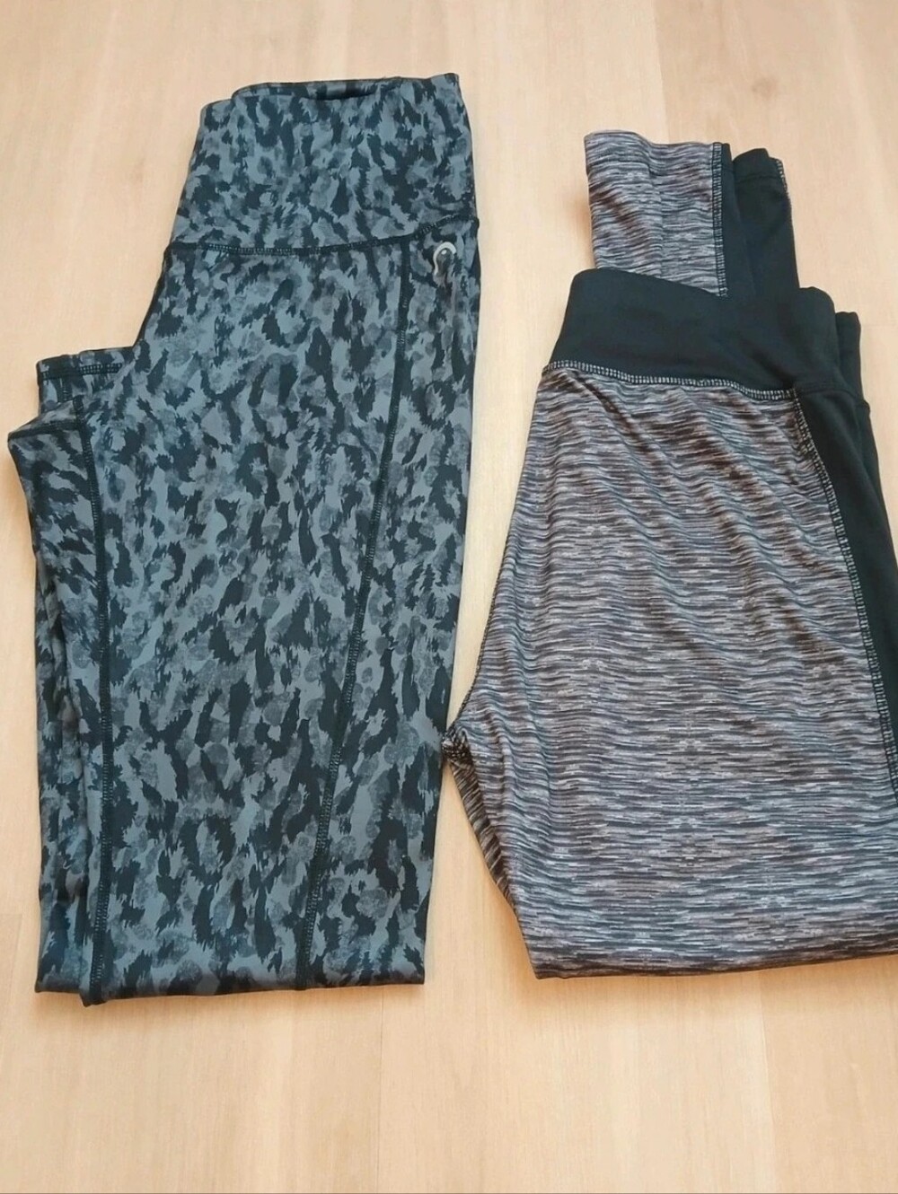 Head Women's Gray Patterned & Heathered Active Leggings Set